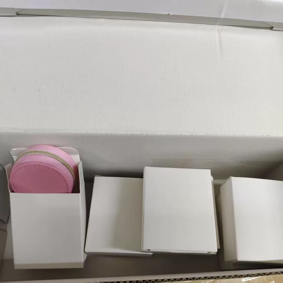 Custom Logo PU Leather Jewelry Storage Case Zipper Ring Package Portable Mini Layer Velvet Travel Display Round Jewelry Boxes