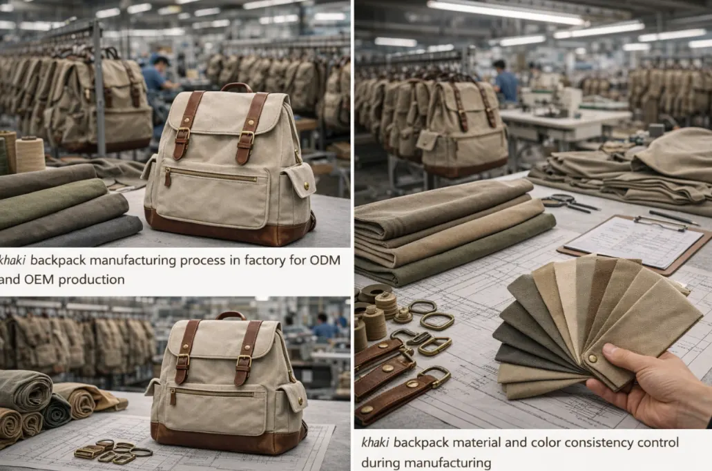 Khaki Backpack Manufacturing: ODM and OEM Considerations for Brands Khaki Backpack Manufacturing: ODM and OEM Considerations for Brands
