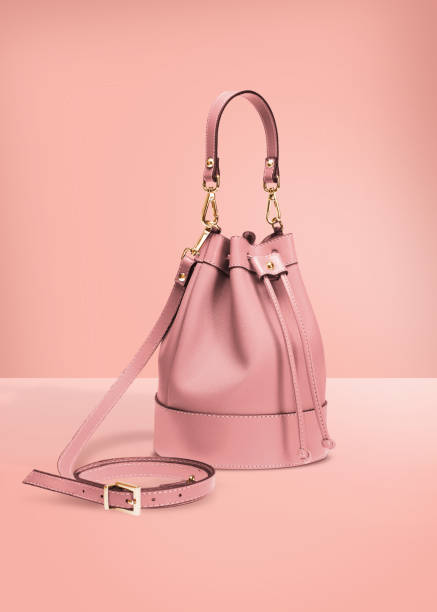 pink leather tote bag1
