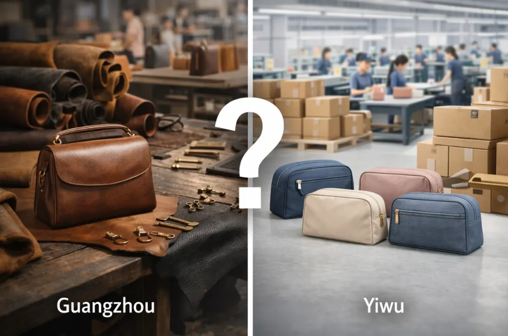 Sourcing Bags from China Yiwu vs. Guangzhou Guide (2026) Sourcing Bags from China Yiwu vs. Guangzhou Guide (2026)