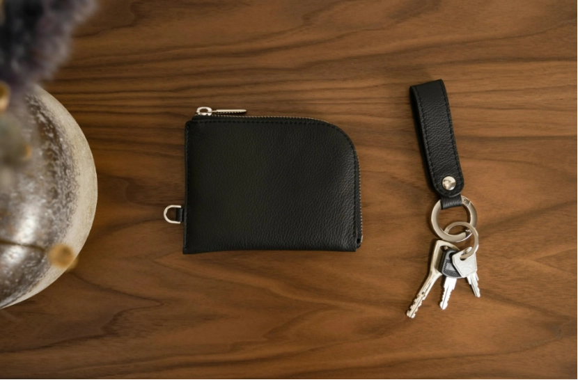 leather wristlet keychain