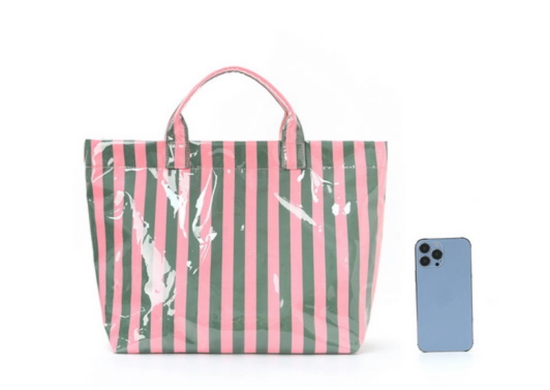 Large Glow Bold Travle Striped Totes Beach Bags