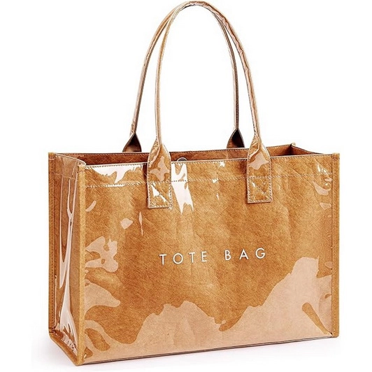 Large Capacity Waterproof Checkered Pattern Tote Bag
