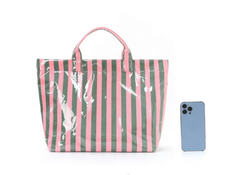 Large Glow Bold Travle Striped Totes Beach Bags