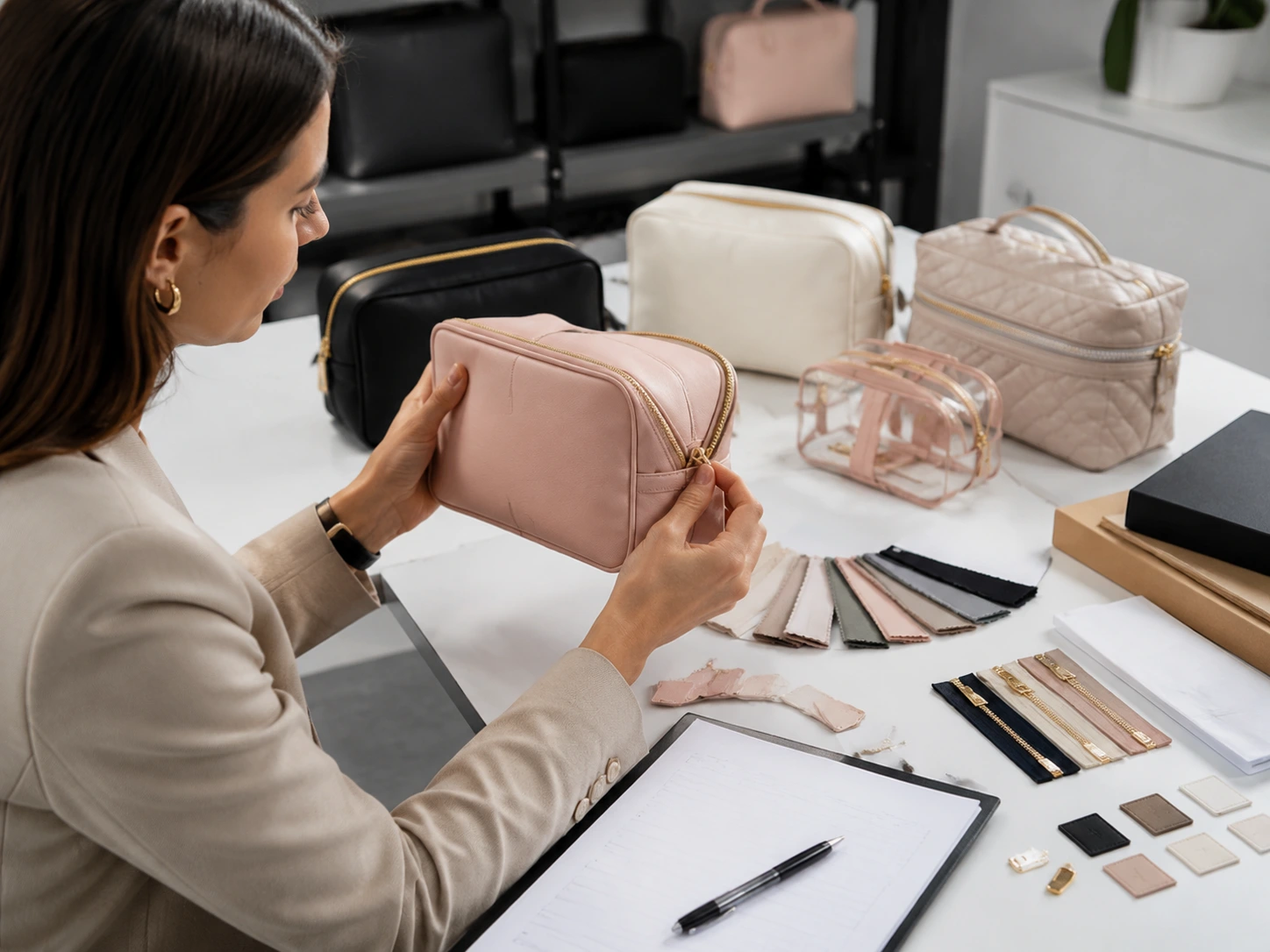 private label cosmetic bag supplier quality inspection