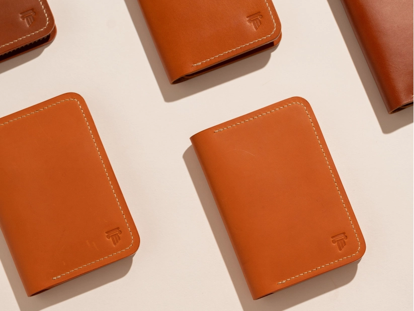Pu Leather ID Card Purses Holder Solid