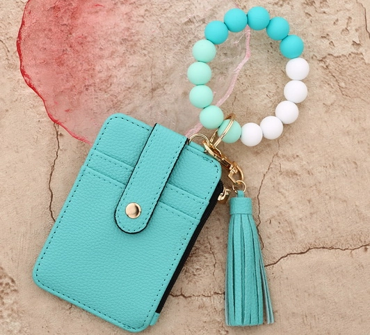 Keychain Beaded Chain Bracelet Wallet