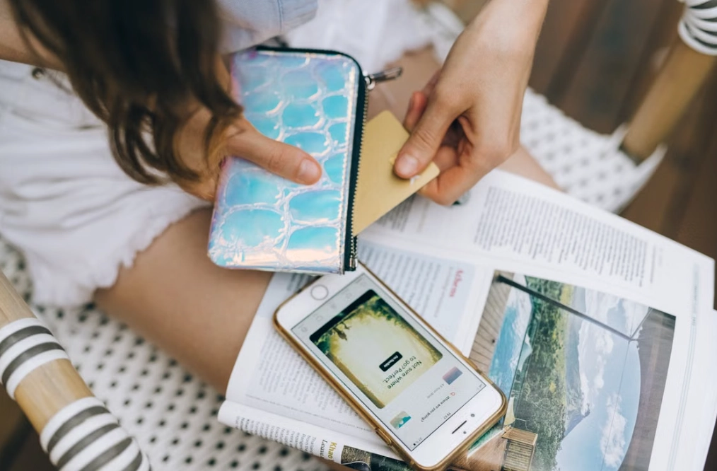 Wristlet Pu Leather ID Card Purses